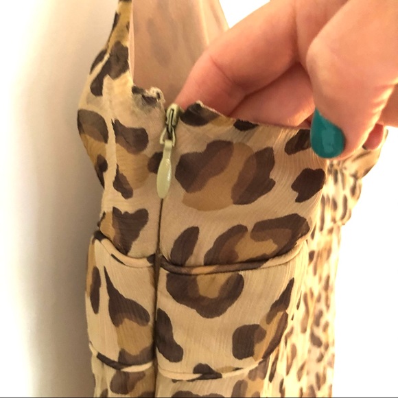 J. Crew Silk leopard print tank top size 4 - Picture 8 of 11